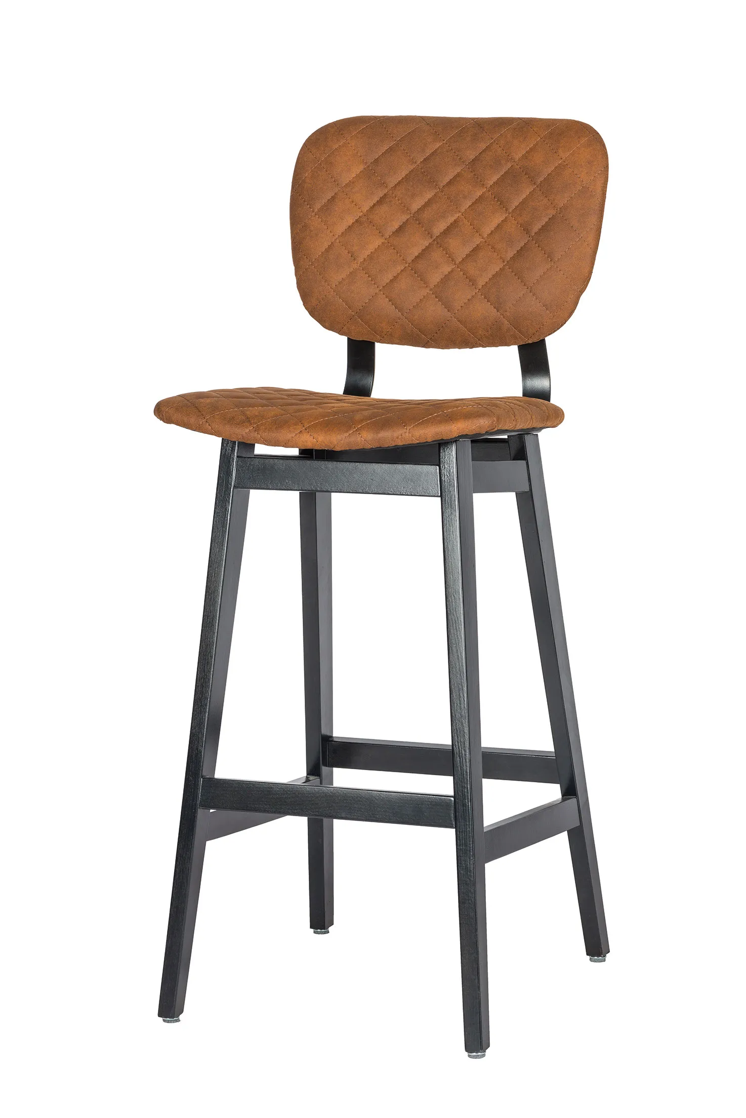 barkruk-fresco-cognac-hoofdfoto Vintage stijl barstoel met rugleuning en houten frame